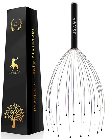 Usaga 28 Fingers Head Scratcher, Head Massager, Scalp Massager, Head Whisk Massager, Wire Massager, Stocking Stuffers For Head H