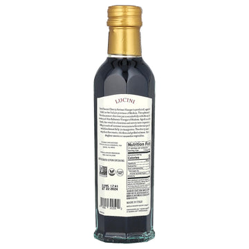 Lucini Italia Sweet Cherry Balsamico Artisan Vinegar - Italian Balsamic Vinegar - Aged Balsamic Vinegar from Modena Italy - Non-