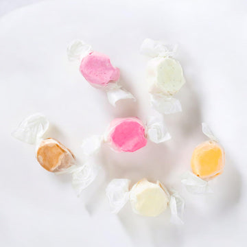 Simply Taffy Soft & Chewy Gourmet Taffy Made With Real Fruit Puree 12-Oz Bulk 2 Pack Mango, Banana, Raspberry, Blueberry, Chocol