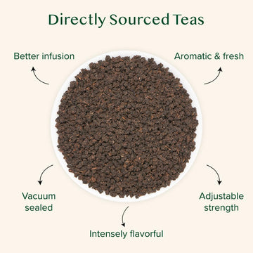 Vahdam, Assam Ctc Black Tea Loose Leaf 170+ Cups (12Oz) Strong, Bold & Rich Assam Tea Loose Leaf | Pure Assam Chai Tea | Pure Un