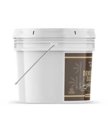 Unpretentious Demerara Sugar, 2 Gallon Bucket, Raw, First-Pressed Sugarcane Crystals For Drinks & Baking (2 Gallon Bucket)