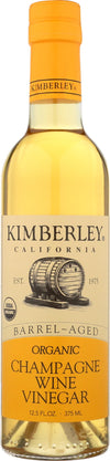 KIMBERLEY Organic Champagne Vinegar, 12.5 Fl Oz, Pack of 1