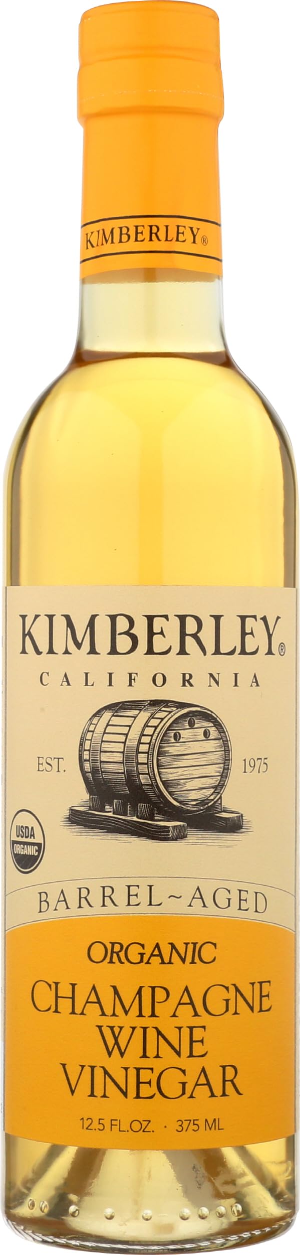 KIMBERLEY Organic Champagne Vinegar, 12.5 Fl Oz, Pack of 1