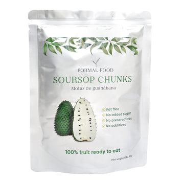 Formal Food Soursop Fruit - 100% Natural, No Added Sugar, No Preservatives - Pack of 6, 8.82 Oz