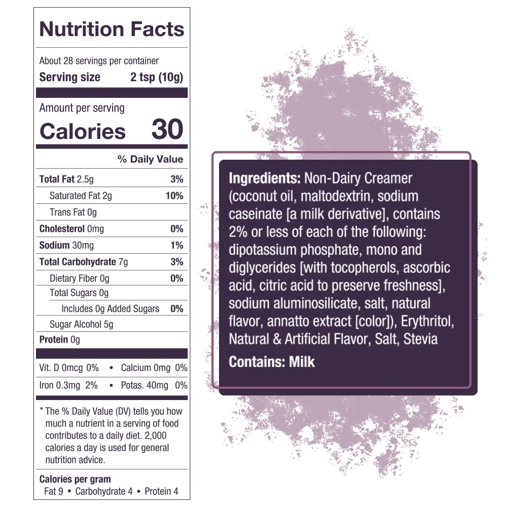 5 SPARROWS Sugar-Free White Chocolate Drink Mix, Keto Friendly, 10oz, Stevia Sweetened, No Sugar Coffee Creamer