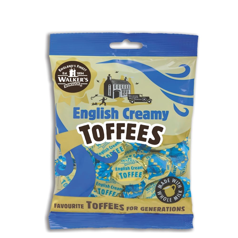 Walkers' Nonsuch English Creamy Toffees | With Whole Milk & Butter | Imported From Uk | Traditional British Sweets | Classic Eng