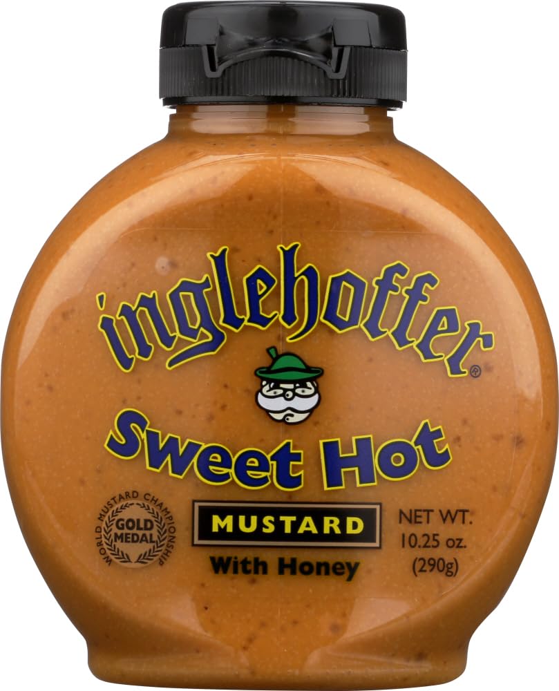 Inglehoffer Mustard Sweet Hot Squeeze 10.25 Oz (Pack Of 2)