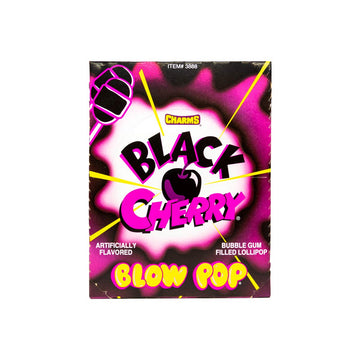 Charms Blow Pops, Black Cherry Flavor, 48-Count Box 3888 (Pack Of 1)