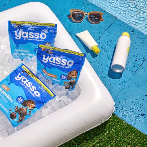 Yasso Frozen Greek Yogurt Poppables Sea Salt Caramel Poppables for a ridiculously creamy frozen snack made with the goodness of
