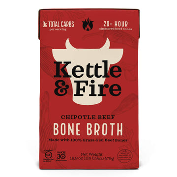 Kettle And Fire - Bone Broth Chipotle Beef - Case Of 6 - 16.9 Oz(D0102Hx22Hv.)