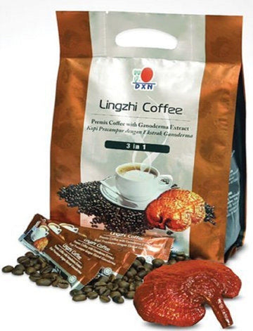 Dxn Lingzhi Coffee 3 In 1 + 5'S Nona Manis Disposable Coaster (Pack Of 2)