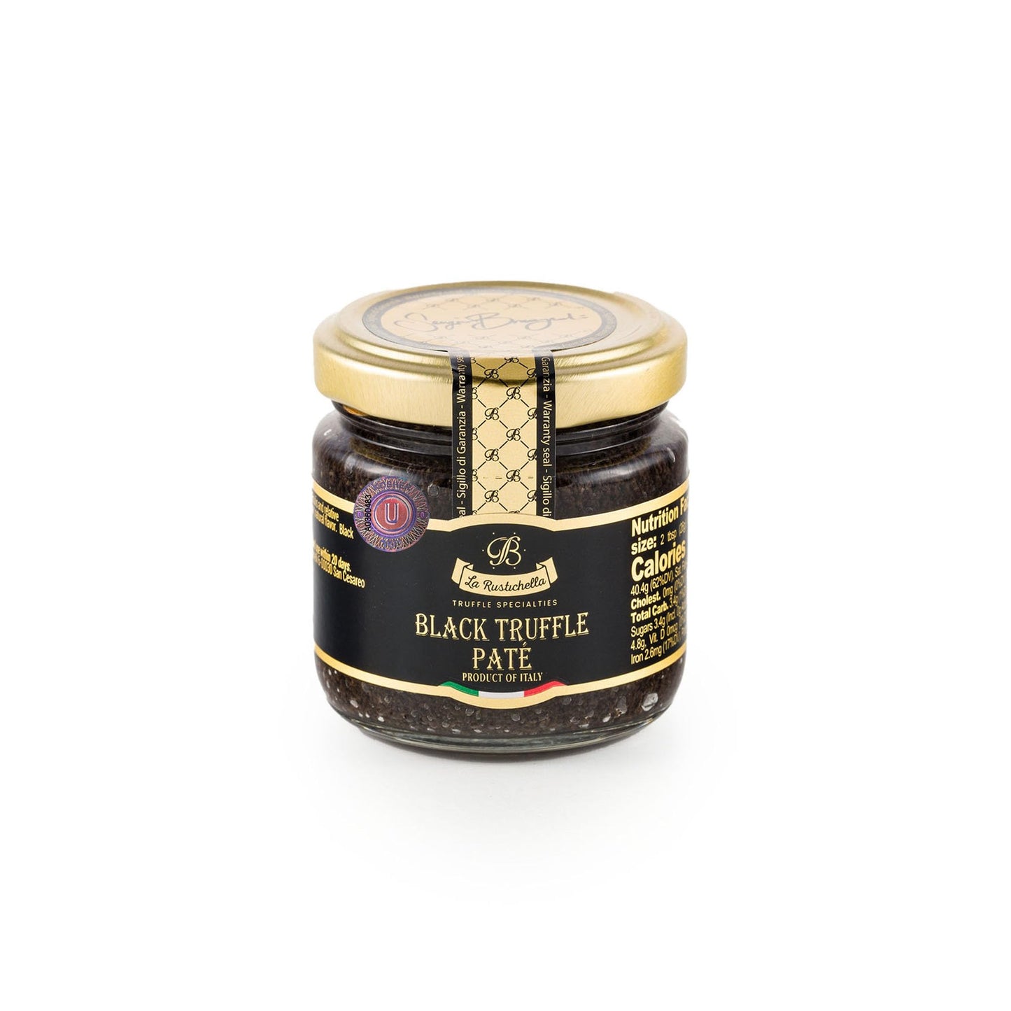 La Rustichella - Black Truffle Pate - Small ( 90 G, 3.2 Oz) - Kosher , Gluten Free