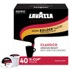 Lavazza Medium Roast Singleserve Coffee Kcups For Keurig Brewer, Classico, 40 Count