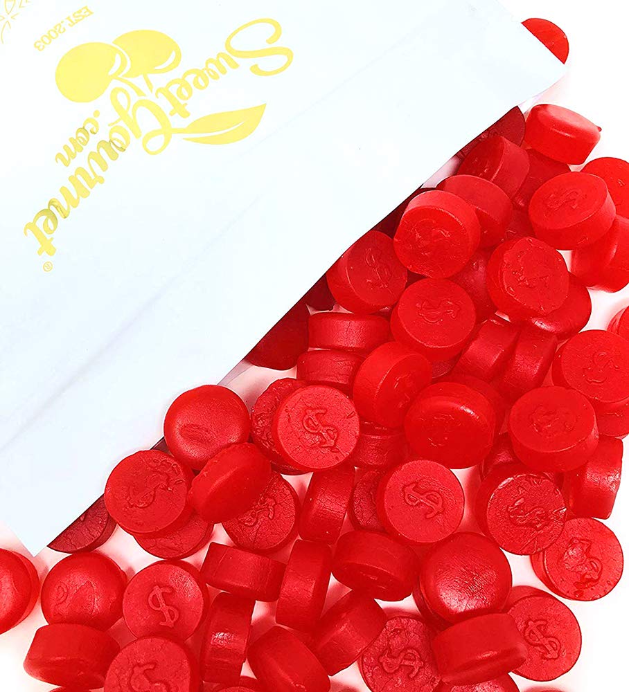 Sweetgourmet Cherry Juju Coins | Bulk Unwrapped Soft Candy | 4 Pounds