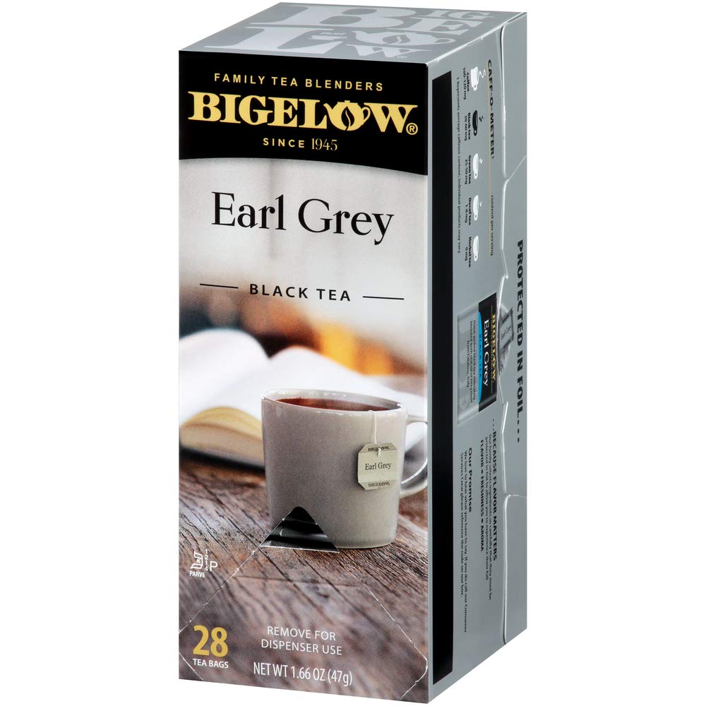 Bigelow Earl Grey Tea Bags 28-Count Box (Pack Of 1) Black Tea Bags With Oil Of Bergamot All Natural Gluten Free Rich In Antioxid