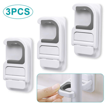 Tinkeep Mop Holder Wall Mounted Broom Holder Broom & Mop Grippers Self Adhesive No Drilling Super Anti-Slip Broom And Dustpan Ha