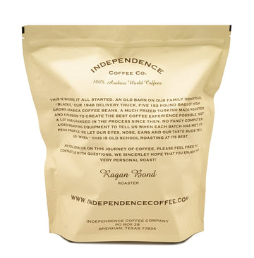 Independence Coffee Co. Tex-A De Olla Mexican Style Cinnamon And Brown Sugar Flavored Light Roast Whole Bean Coffee, 5 Pound Bag