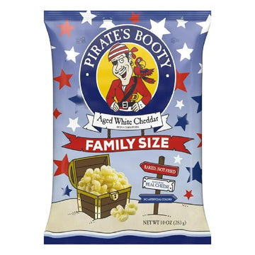 Pirate   S Booty Snack Puffs, Aged White Cheddar, 10 Oz.