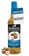 Syruvia Sugar-Free Hazelnut Syrup - 25.4 fl oz. Premium Coffee Flavoring Syrup. 0 Calories, Kosher, and Gluten-Free. Perfect for