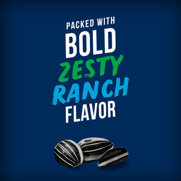 BIGS Sunflower Seeds, Hidden Valley Zesty Ranch Flavor, Softball Stocking Stuffer, 5.35 oz. (Pack of 12)