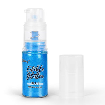 Navy Blue Edible Glitter Spray, 5g Edible Glitter for Cocktails, Cobakey Luster Dust Edible for Cake Decorating, Drinks, Baking,