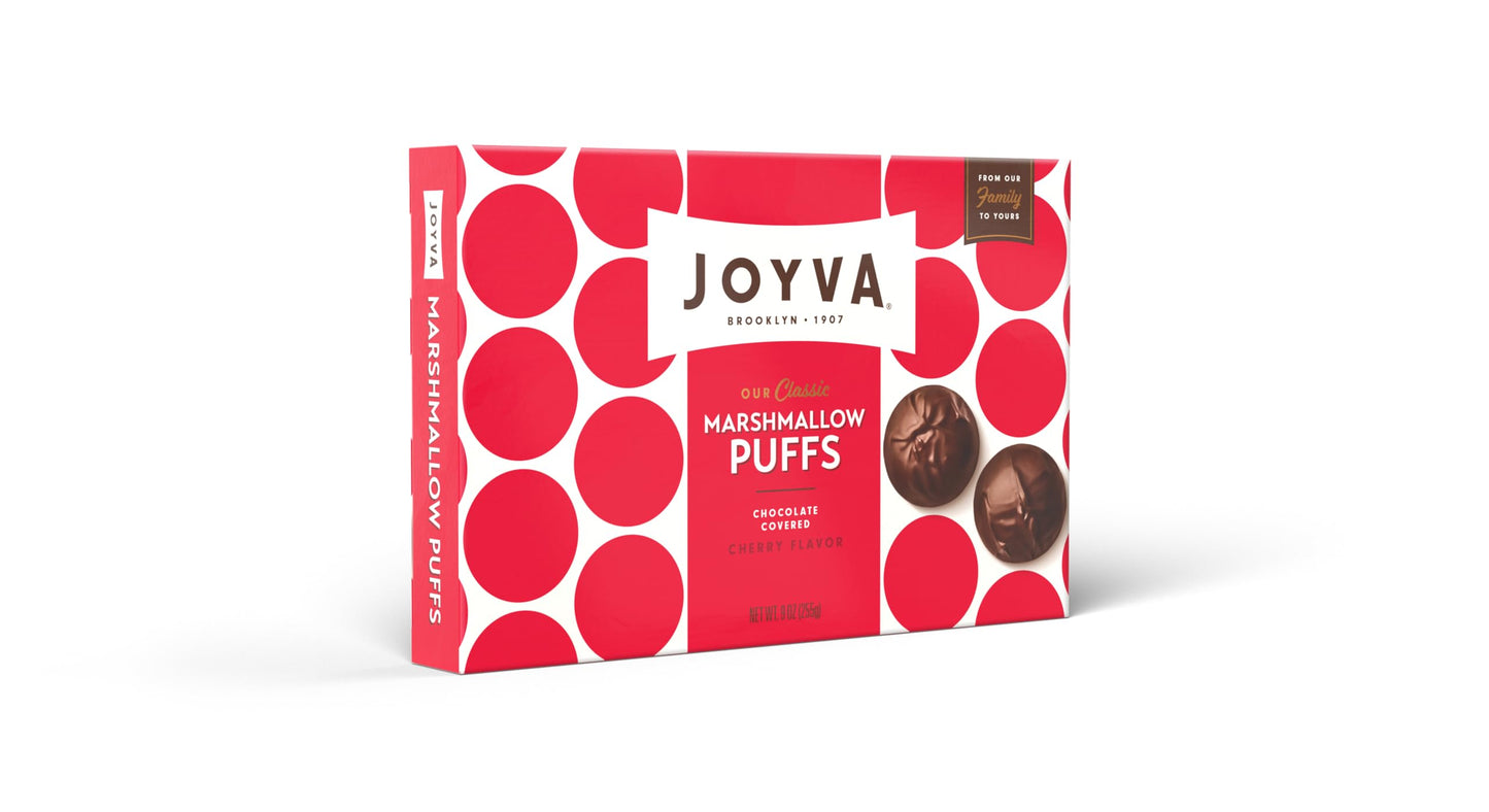 Joyva Passover Chocolate Covered Marshmallows Cherry Flavor Gluten Free, 9-ounce (Pack of 2)