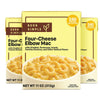 Born Simple Prepared Meals - Ready to Eat Four-Cheese Elbow Mac and Cheese | 24g Protein | 11 Oz (Pack of 3)