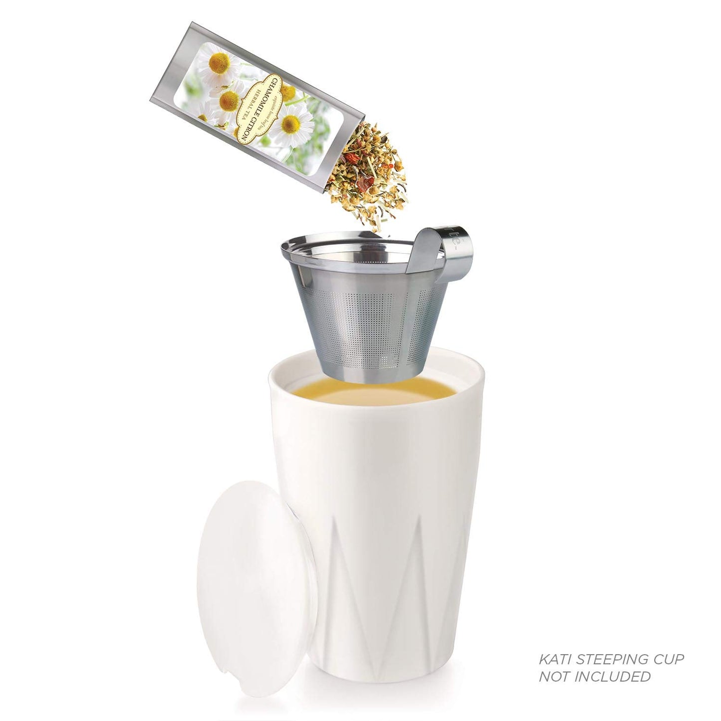 Tea Forte Single Steeps Loose Leaf Herbal Tea Sampler, Assorted Variety Tea Chest Box, Single Serve Pouches, 28 Count (Pack Of 1