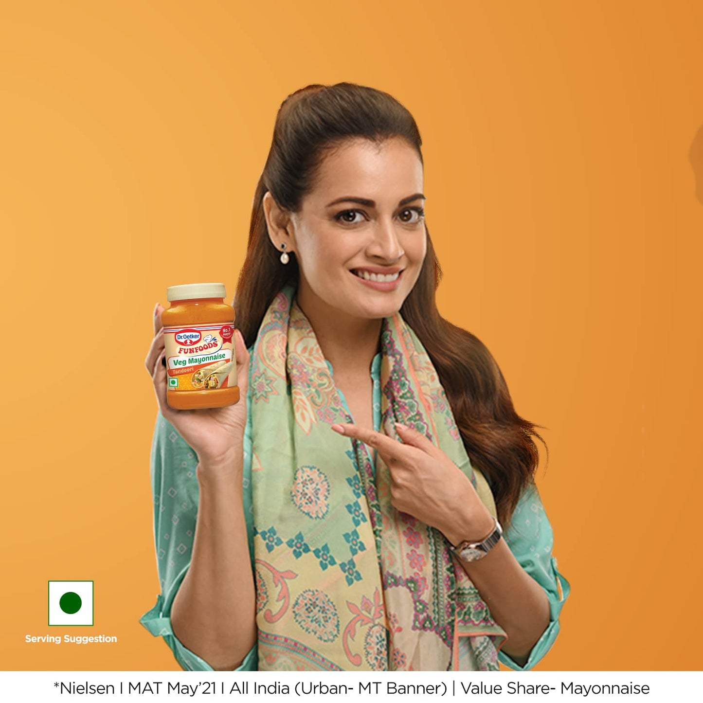 Dr. Oetker Funfoods Tandoori Mayonnaise | Funfoods Mayonnaise | Extra Creamy Mayonnaise | Mayonnaise For Sandwich, Burger, Wraps