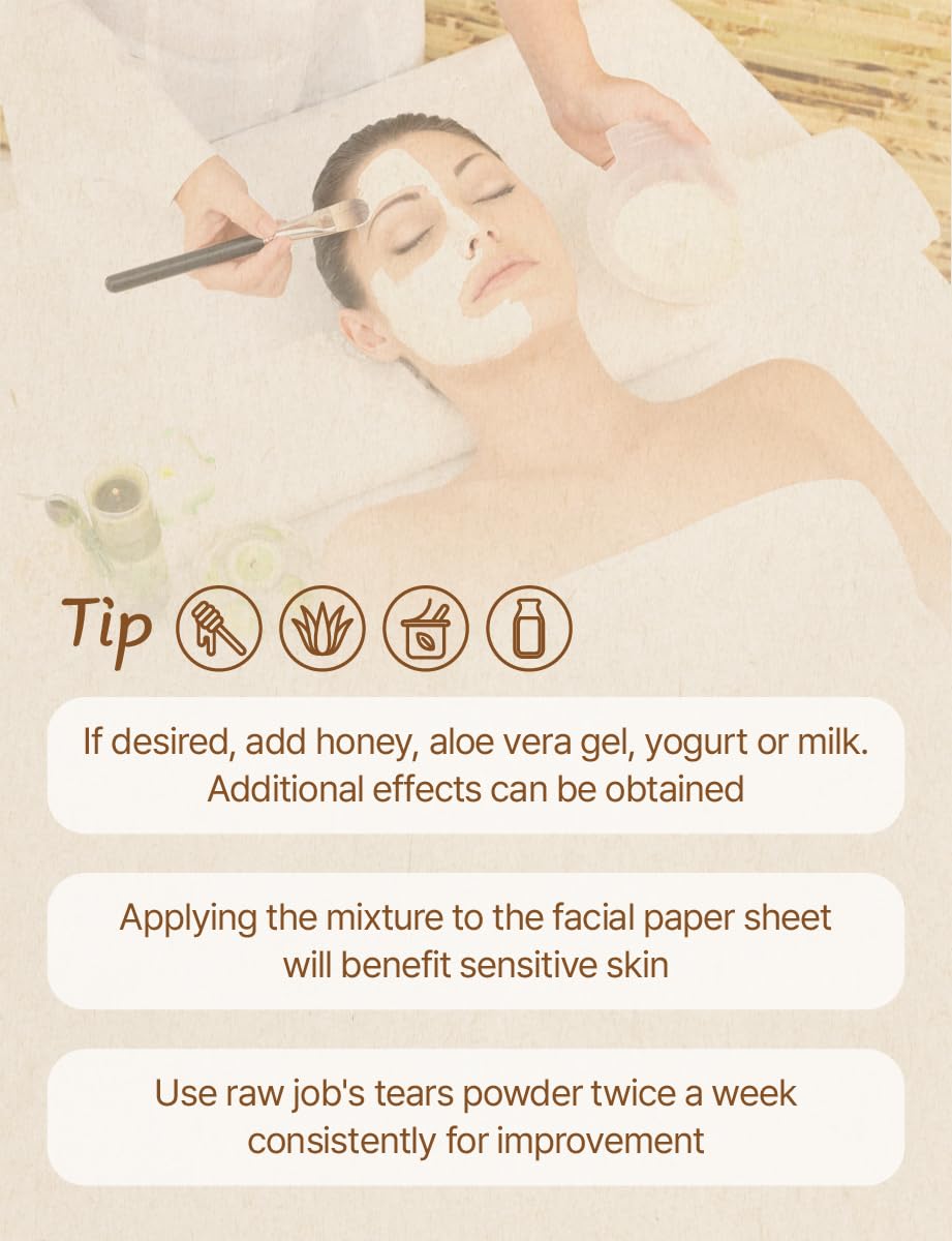 NICE WITCHS Korean Raw Jobs Tears Powder 6oz / 170g - 100% Pure Natural powder, Raw Adlay ?????