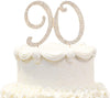 Hatcher lee 90th Birthday Cake Topper - Bling Crystal Gold - Metal - Model HCL-034