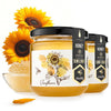 Honigma Raw Sunflowers Honey | Exquisite Taste | 100% Pure | Unpasteurized | Unfiltered | Partially Crystallized | 250G/8.8Oz