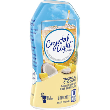 Crystal Light Liquid Drink Mix, Tropical Coconut, 1.62 Oz (Pack Of 24)