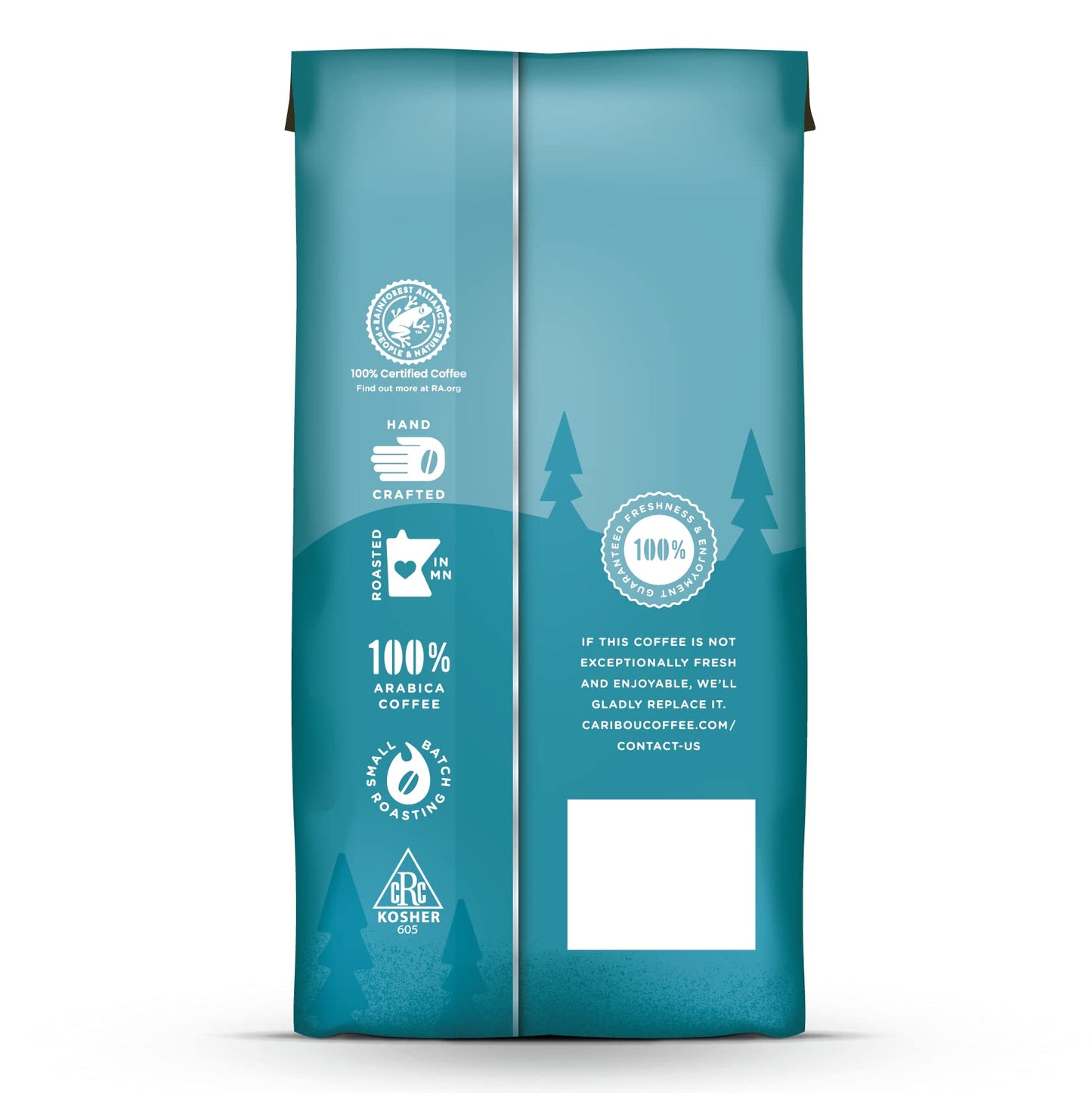 Caribou Coffee, Dark Roast Ground Coffee - Mahogany Blend 72 Ounces (6 Bags of 12 Ounces)