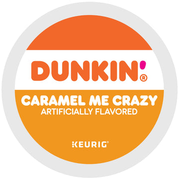 Dunkin' Caramel Me Crazy Flavored Coffee, 88 Keurig K-Cup Pods