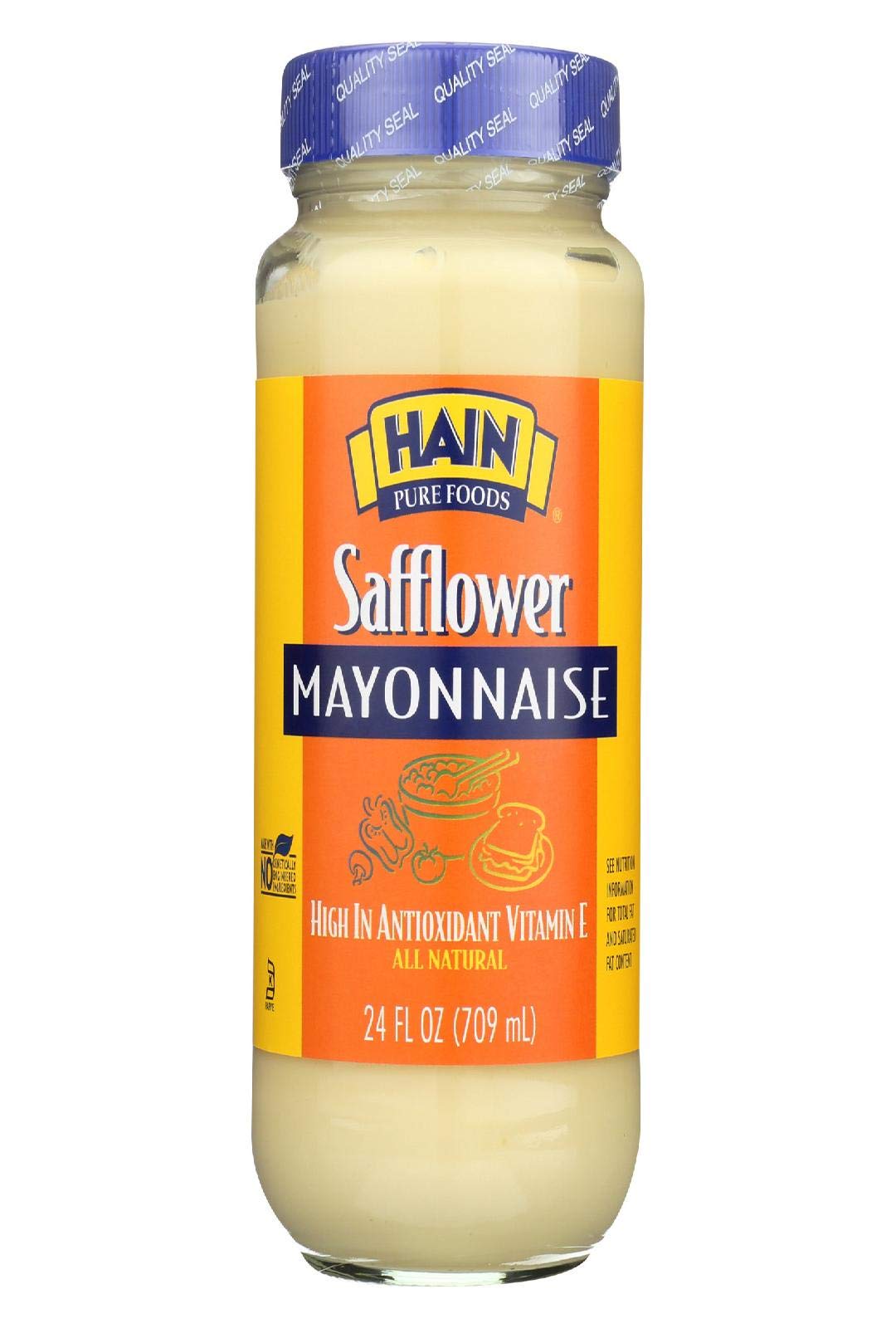 Hain Pure Foods Safflower Mayonnaise ( 12X24 Oz)12