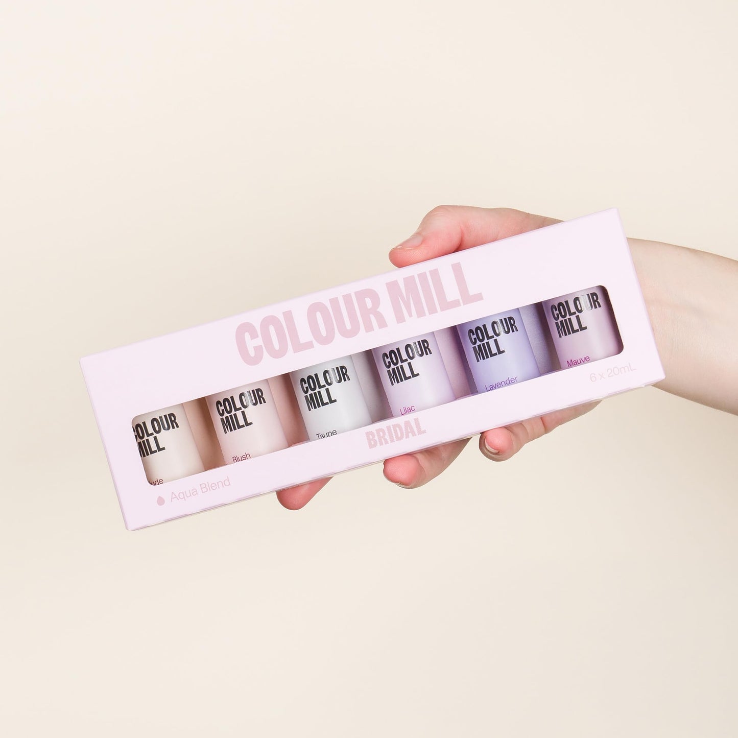 Colour Mill Bridal Pack Aqua Blend Food Coloring, 20ml Each of 6 Colors: Blush, Lavender, Lilac, Mauve, , Taupe, 120ml Total