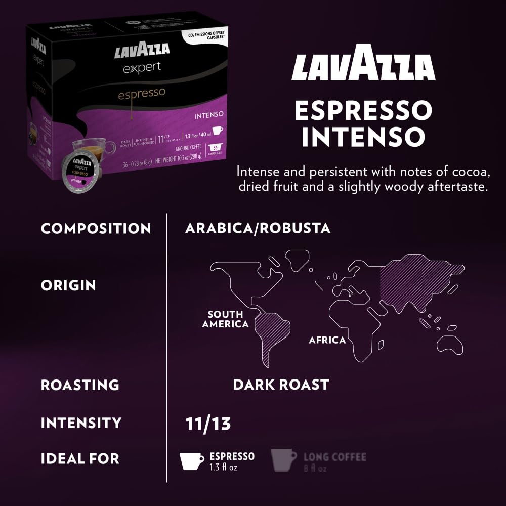 Lavazza Expert Variety Pack Espresso compact pieces, Light, Medium, Dark Roast, 36 Count, Compatible with Lavazza Classy Machines