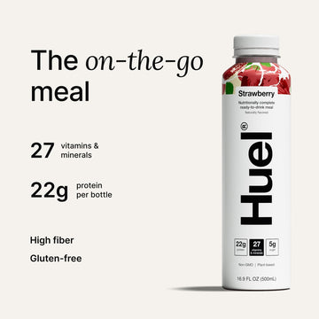 Huel Ready-to-Drink Meal Replacement | High Protein, Low Sugar | 16.9 Fl Oz (12 Pack)