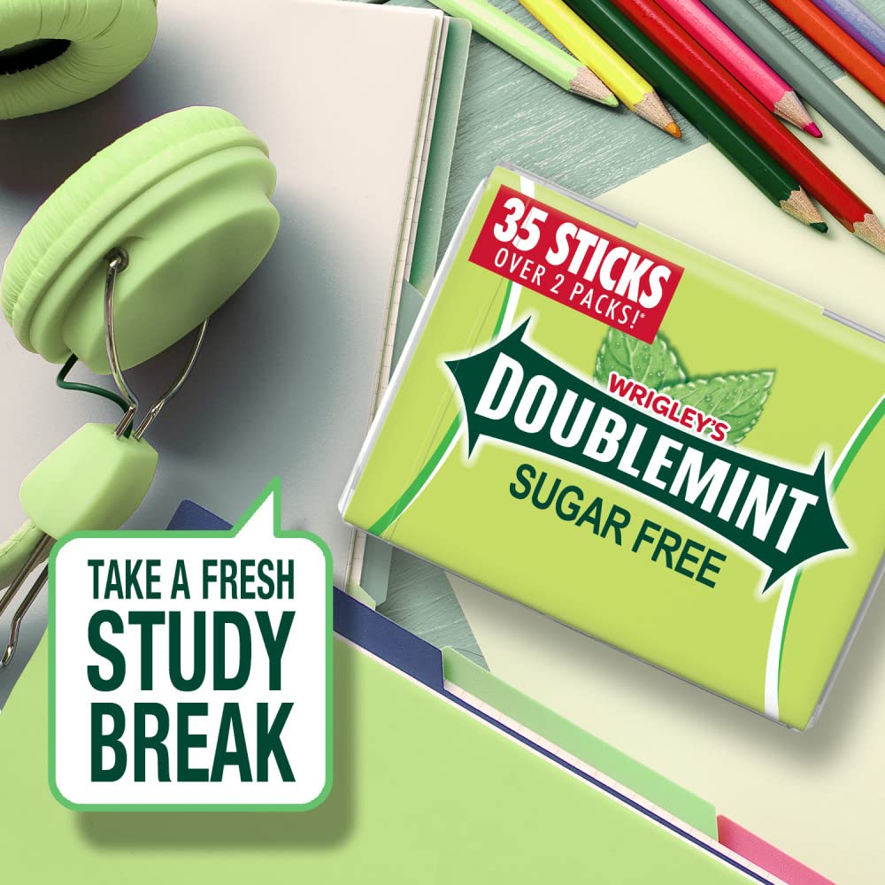 Doublemint Gum 35 Stick Sugarfree Megapack 4.7 Oz -Pack Of 6