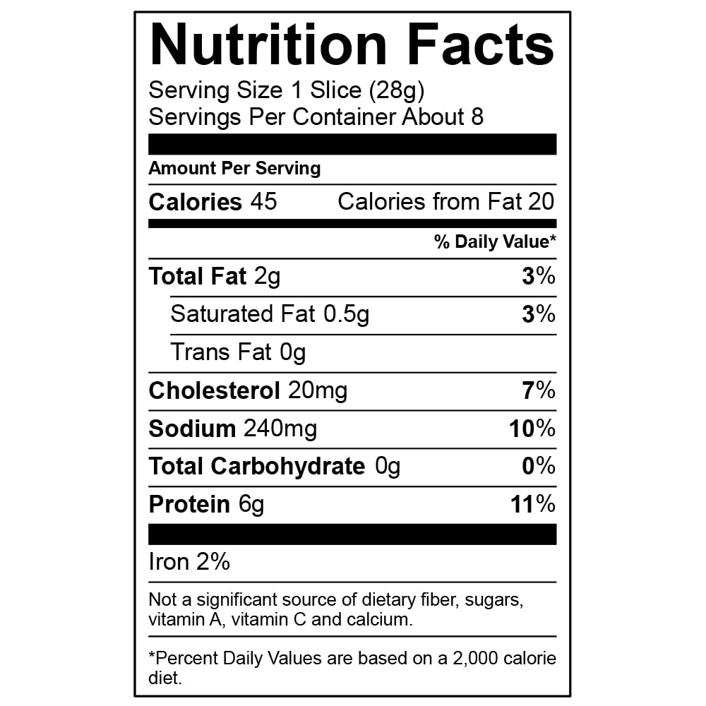 Godshall'S 8Oz Organic Turkey Bacon, 6Pk