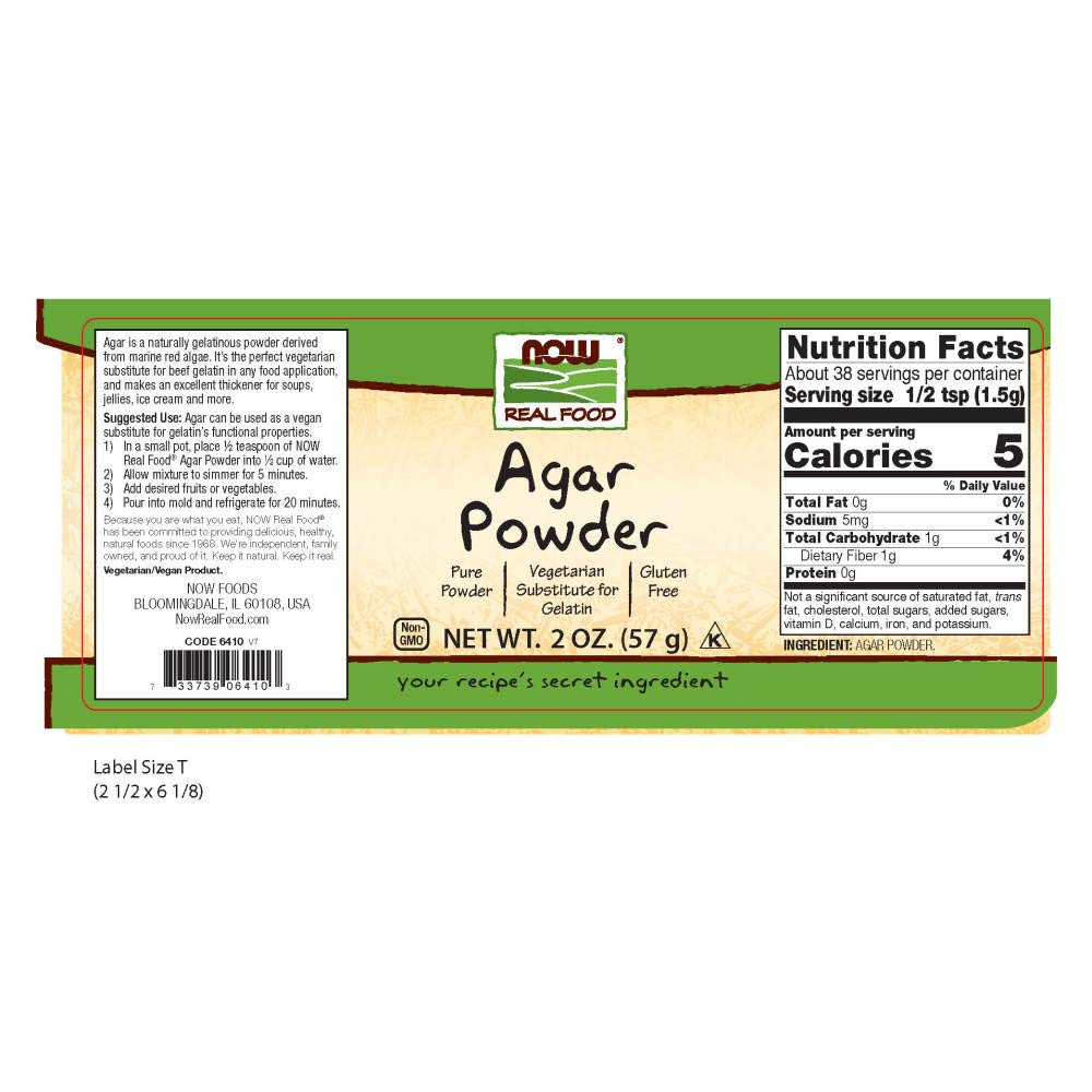 NOW Foods Agar Powder, Pure, 2-Ounce (Pack of 4)