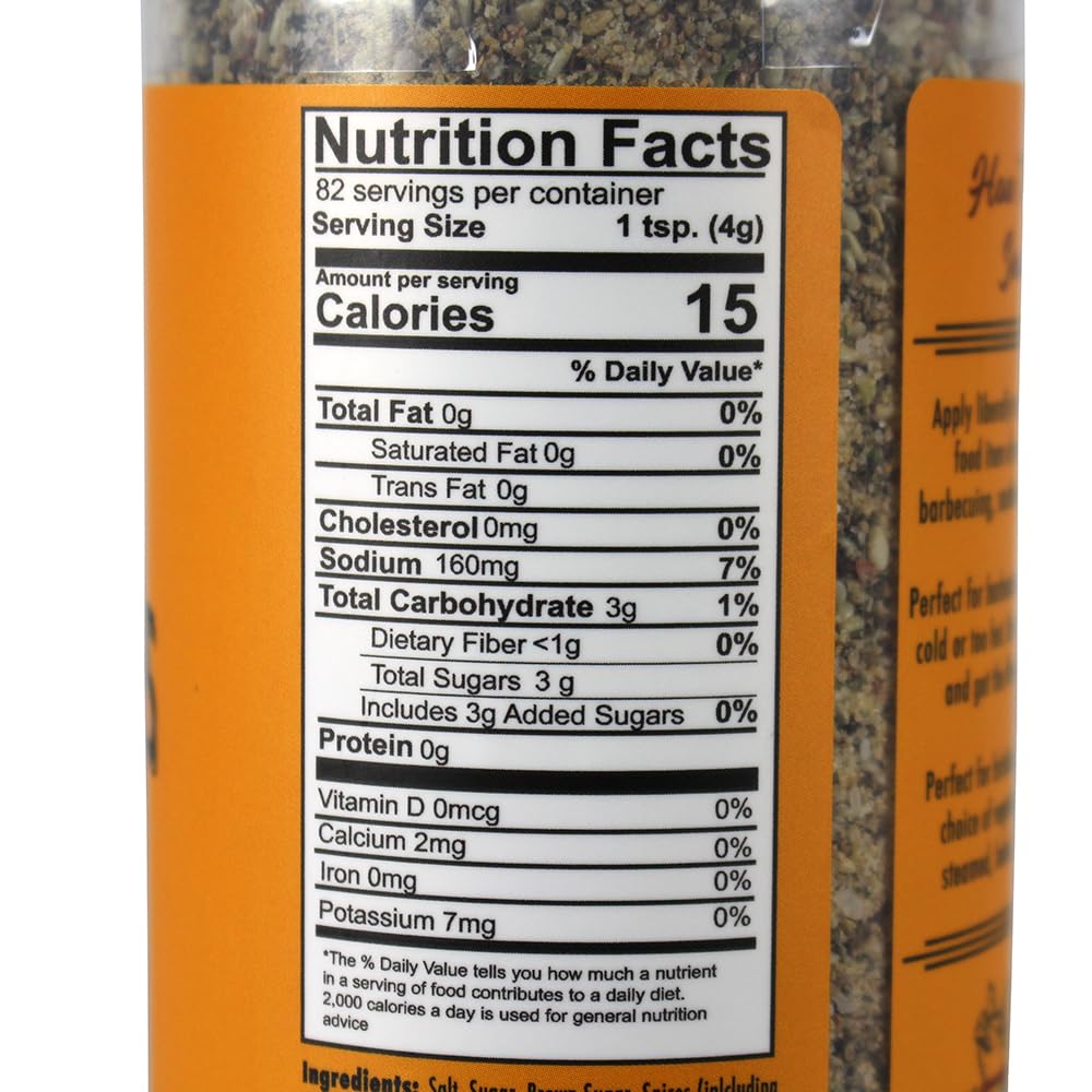 John Henrys Aloha Chicken & Fish Rub Blend, Ginger Sesame Garlic, 10.5 Oz Bottle, Tan