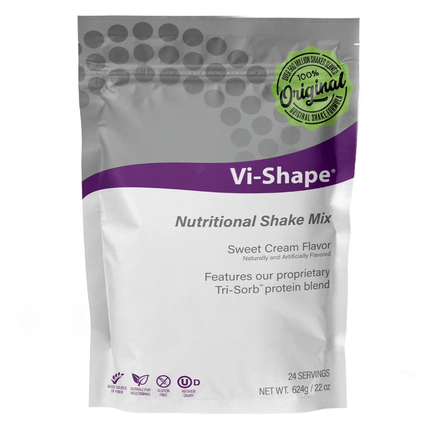 Vi-Shape Nutritional Shake Mix Sweet Cream Flavor | 22Oz (1 Bag, 24 Servings)