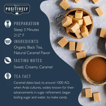 Organic Positively Tea Company, Caramel Black Tea, Loose Leaf, 16 Ounce