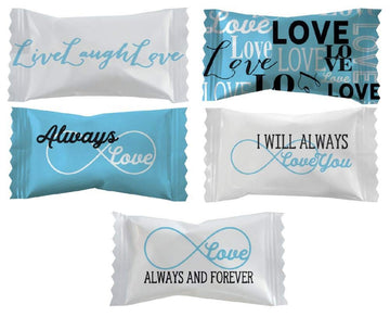 Party Sweets Always & Forever Buttermints By Hospitality Mints, Appx 300 Mints, 7-Ounce Bags (Pack Of 6)