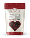 Tellicherry Black Peppercorns, Certified Organic (8 oz)