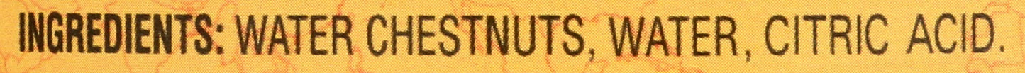Reese Water Chestnuts - Whole - Case Of 24 - 8 Oz