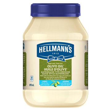 Hellmanns Light Olive Oil Mayonnaise, 890mL/30oz