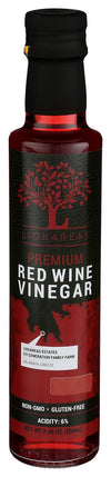 Liokareas Greek Red Wine Vinegar - Organic, Non-GMO, Gluten Free, 6% Acidity - 8.45 Fl Oz